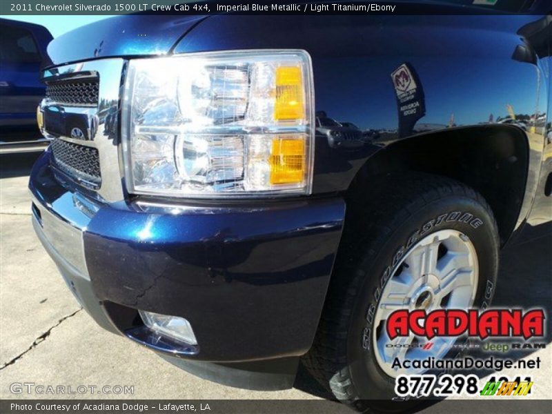 Imperial Blue Metallic / Light Titanium/Ebony 2011 Chevrolet Silverado 1500 LT Crew Cab 4x4