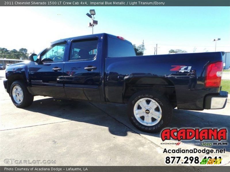 Imperial Blue Metallic / Light Titanium/Ebony 2011 Chevrolet Silverado 1500 LT Crew Cab 4x4