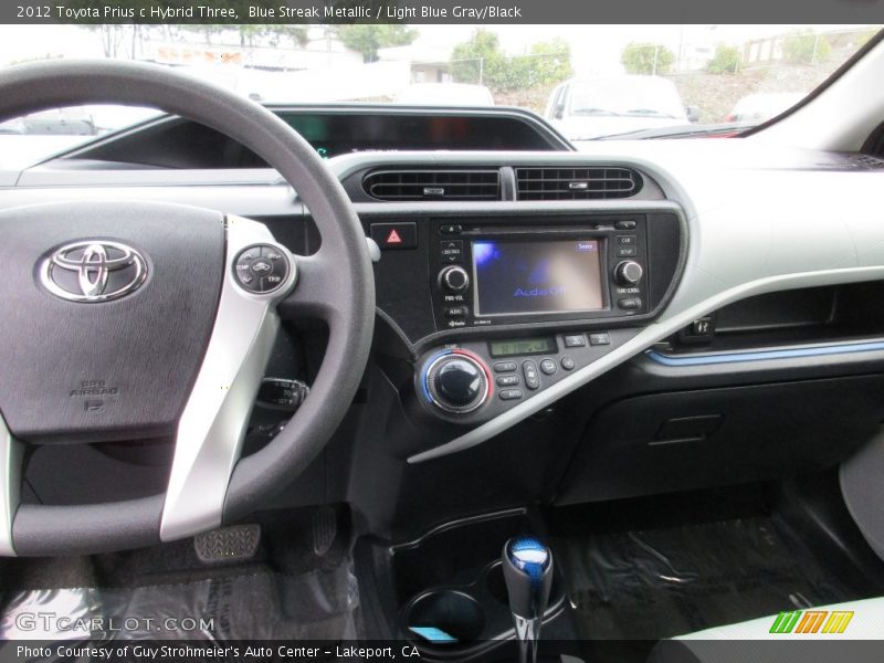 Blue Streak Metallic / Light Blue Gray/Black 2012 Toyota Prius c Hybrid Three