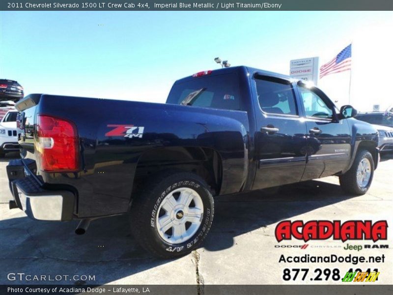 Imperial Blue Metallic / Light Titanium/Ebony 2011 Chevrolet Silverado 1500 LT Crew Cab 4x4
