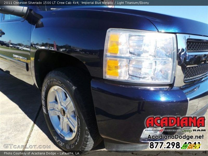 Imperial Blue Metallic / Light Titanium/Ebony 2011 Chevrolet Silverado 1500 LT Crew Cab 4x4