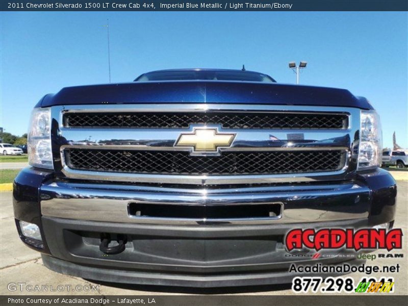 Imperial Blue Metallic / Light Titanium/Ebony 2011 Chevrolet Silverado 1500 LT Crew Cab 4x4
