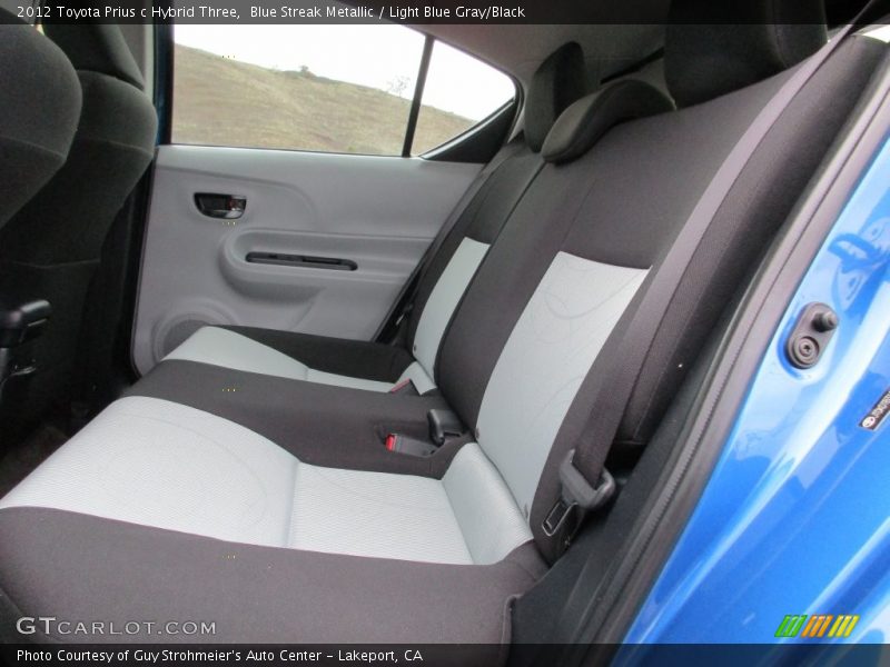 Blue Streak Metallic / Light Blue Gray/Black 2012 Toyota Prius c Hybrid Three