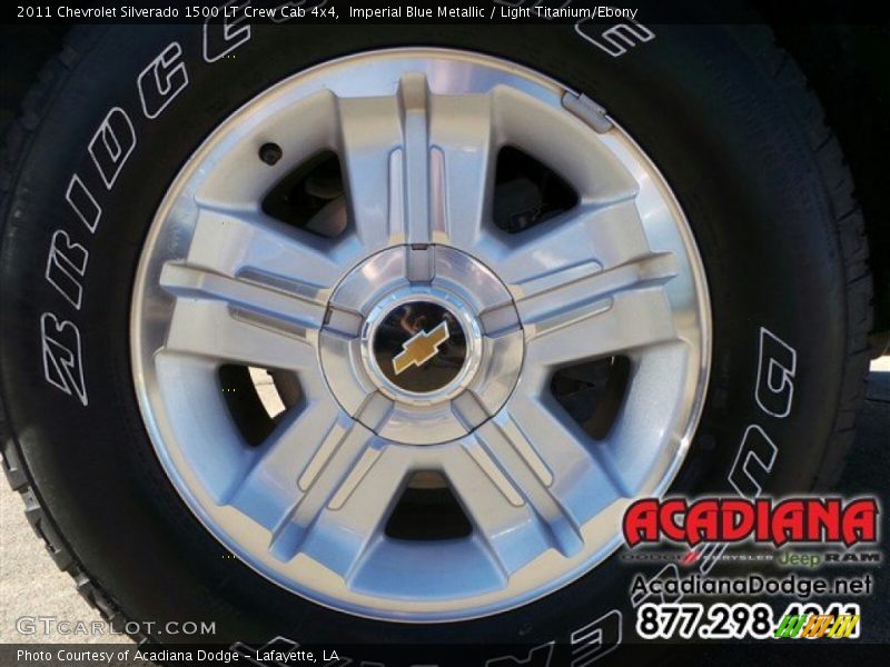 Imperial Blue Metallic / Light Titanium/Ebony 2011 Chevrolet Silverado 1500 LT Crew Cab 4x4