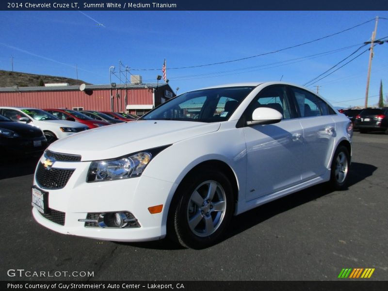 Summit White / Medium Titanium 2014 Chevrolet Cruze LT