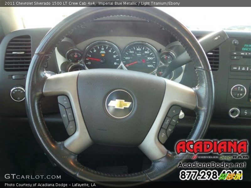 Imperial Blue Metallic / Light Titanium/Ebony 2011 Chevrolet Silverado 1500 LT Crew Cab 4x4
