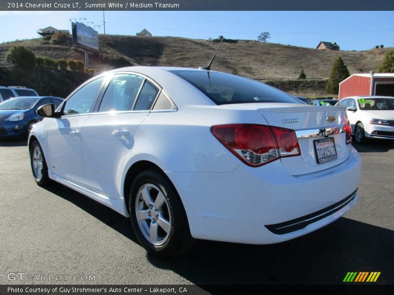 Summit White / Medium Titanium 2014 Chevrolet Cruze LT