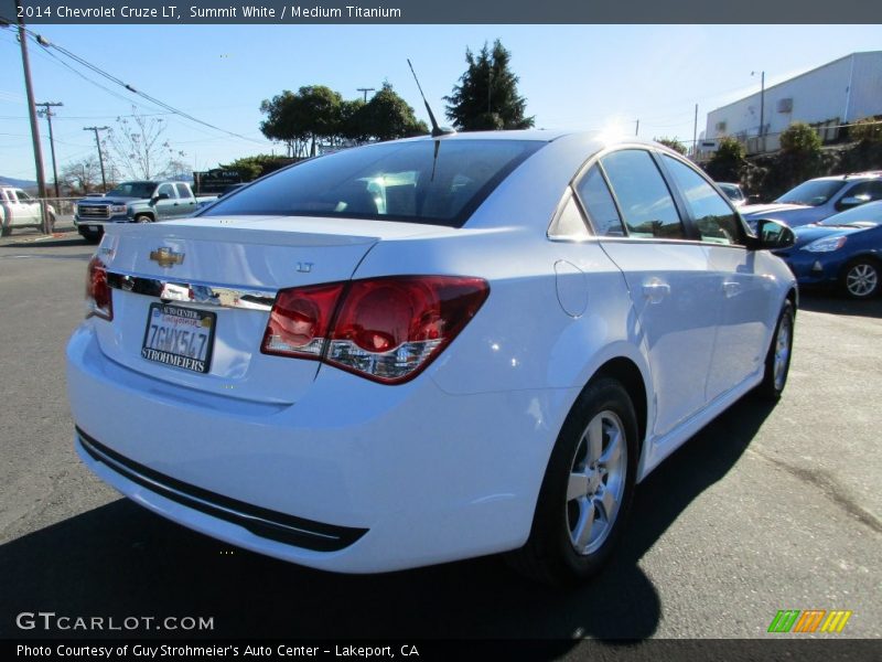 Summit White / Medium Titanium 2014 Chevrolet Cruze LT