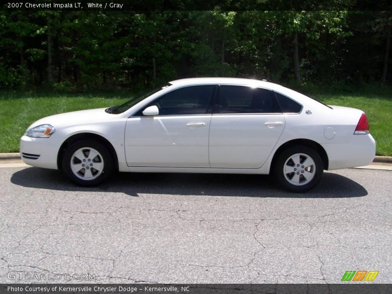 White / Gray 2007 Chevrolet Impala LT