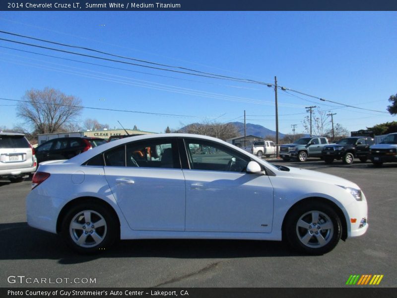 Summit White / Medium Titanium 2014 Chevrolet Cruze LT