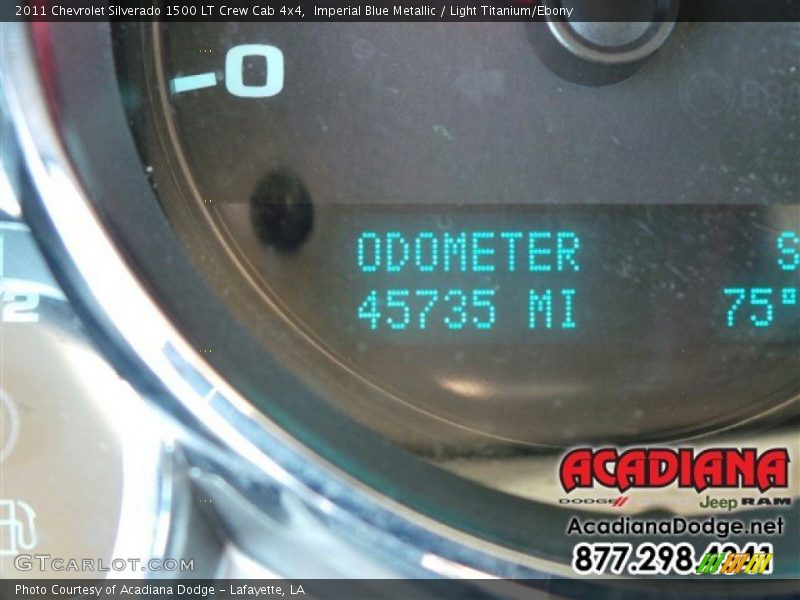 Imperial Blue Metallic / Light Titanium/Ebony 2011 Chevrolet Silverado 1500 LT Crew Cab 4x4