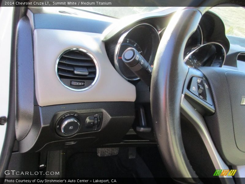 Summit White / Medium Titanium 2014 Chevrolet Cruze LT