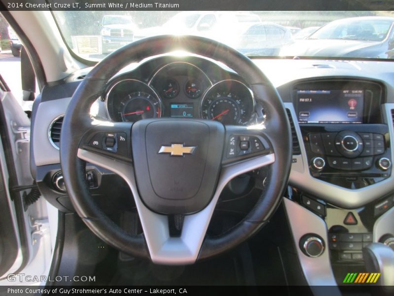 Summit White / Medium Titanium 2014 Chevrolet Cruze LT