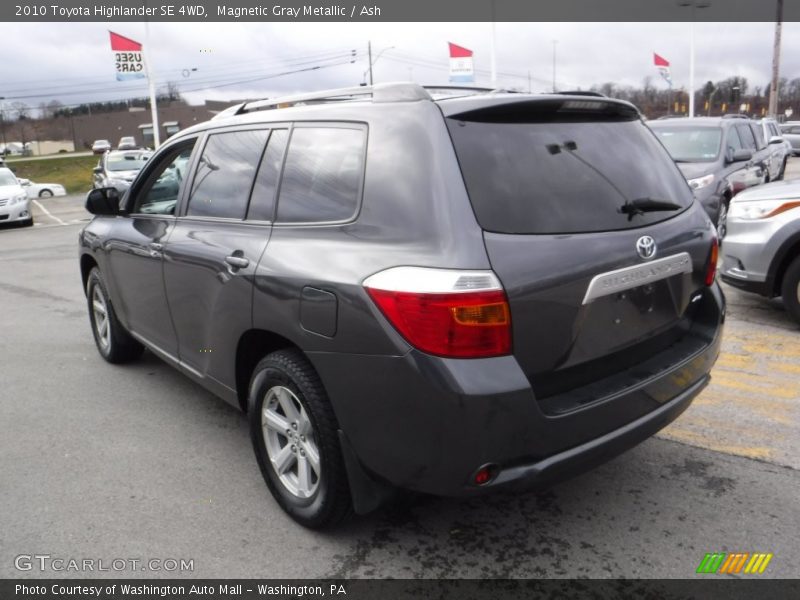 Magnetic Gray Metallic / Ash 2010 Toyota Highlander SE 4WD