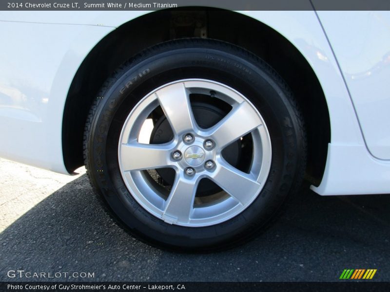 Summit White / Medium Titanium 2014 Chevrolet Cruze LT