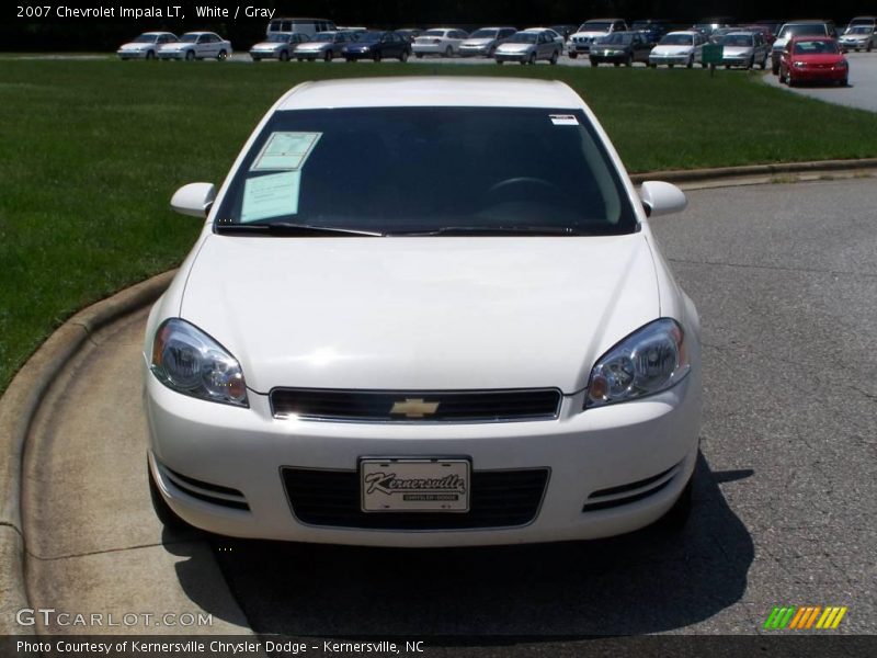 White / Gray 2007 Chevrolet Impala LT