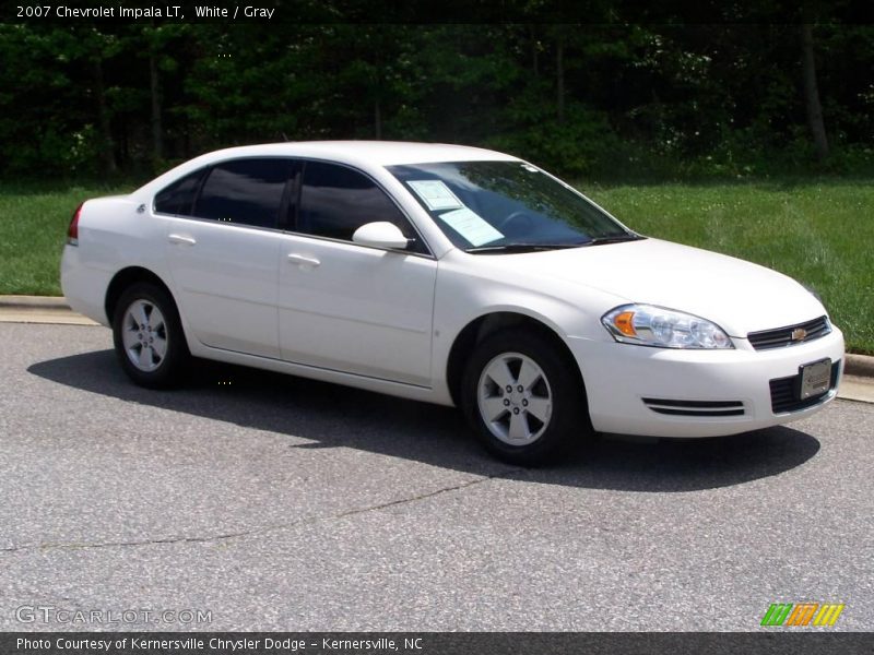 White / Gray 2007 Chevrolet Impala LT