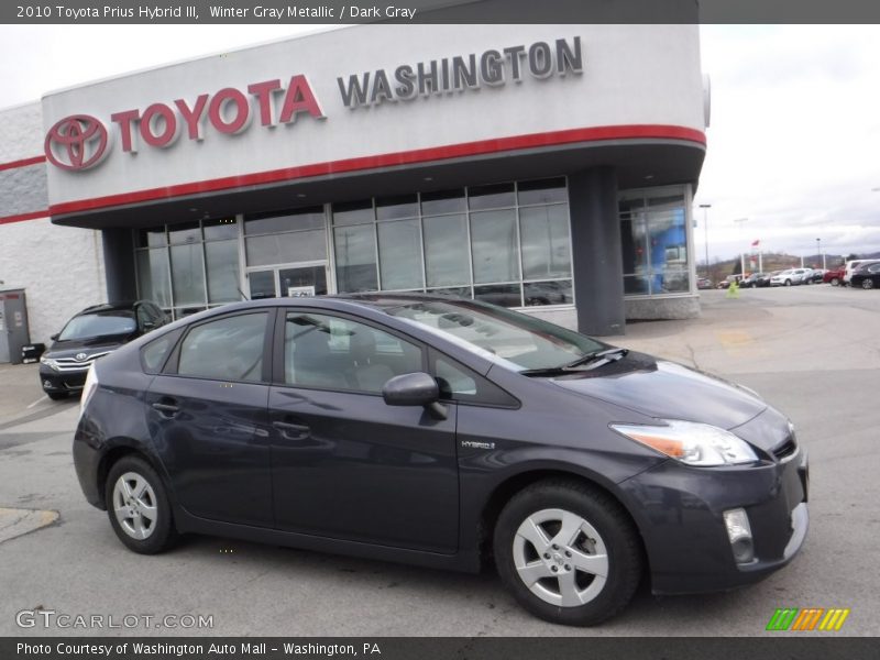 Winter Gray Metallic / Dark Gray 2010 Toyota Prius Hybrid III