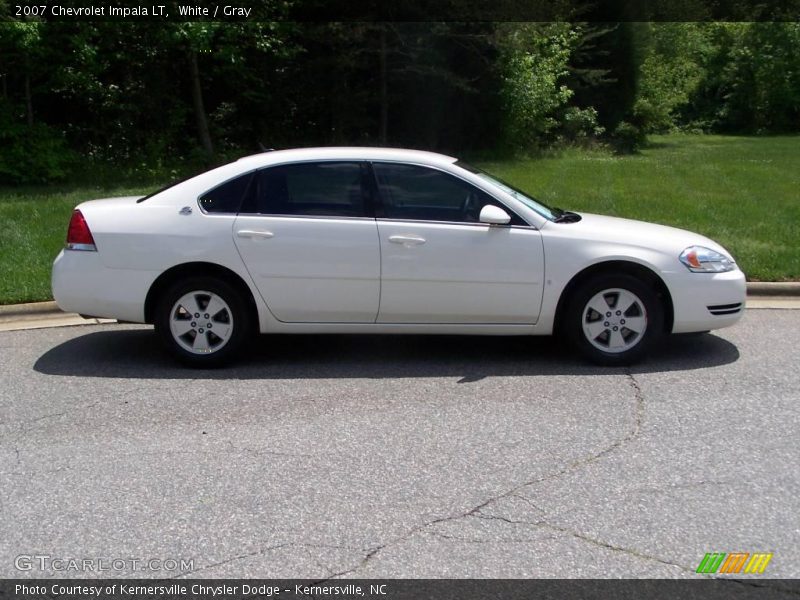 White / Gray 2007 Chevrolet Impala LT