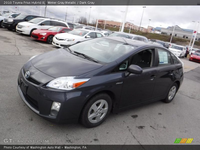 Winter Gray Metallic / Dark Gray 2010 Toyota Prius Hybrid III