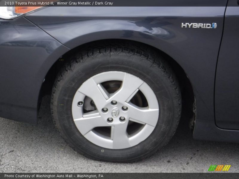 Winter Gray Metallic / Dark Gray 2010 Toyota Prius Hybrid III