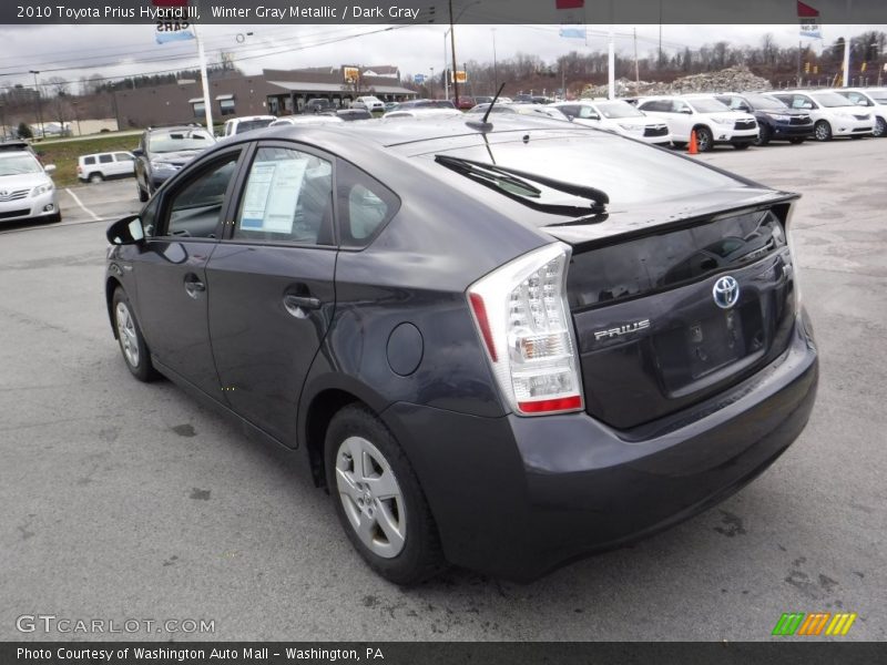 Winter Gray Metallic / Dark Gray 2010 Toyota Prius Hybrid III
