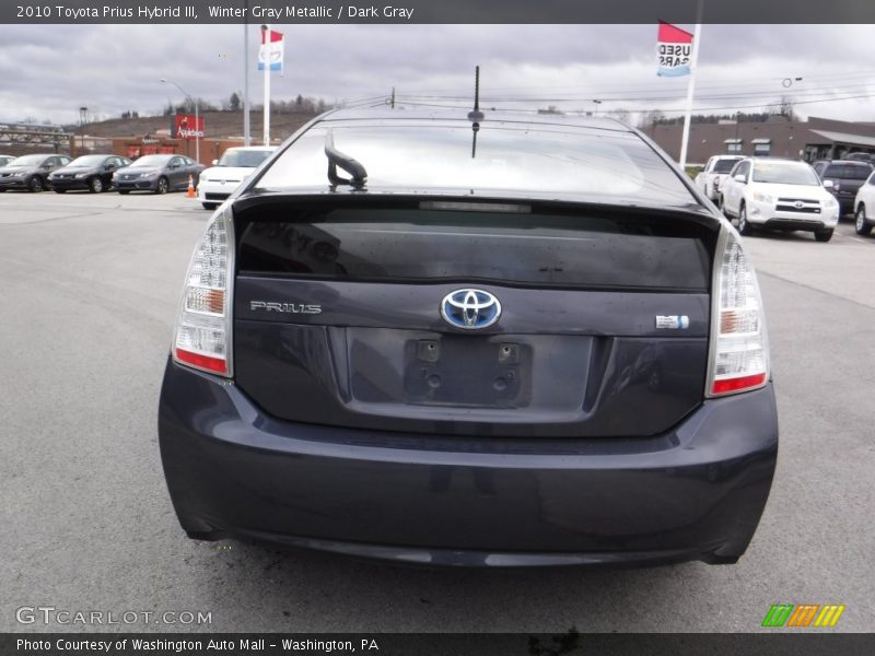 Winter Gray Metallic / Dark Gray 2010 Toyota Prius Hybrid III