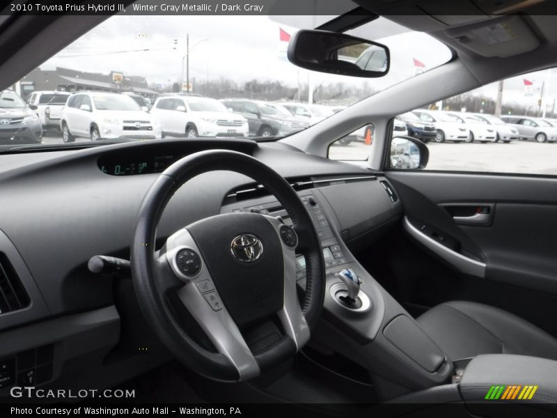 Winter Gray Metallic / Dark Gray 2010 Toyota Prius Hybrid III