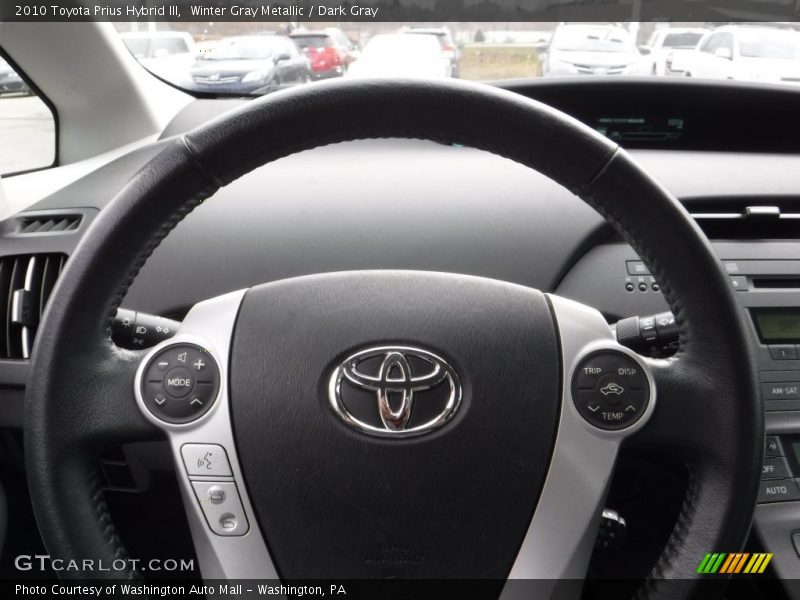 Winter Gray Metallic / Dark Gray 2010 Toyota Prius Hybrid III