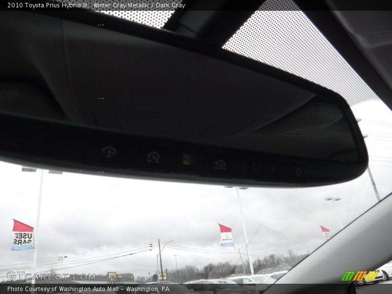 Winter Gray Metallic / Dark Gray 2010 Toyota Prius Hybrid III