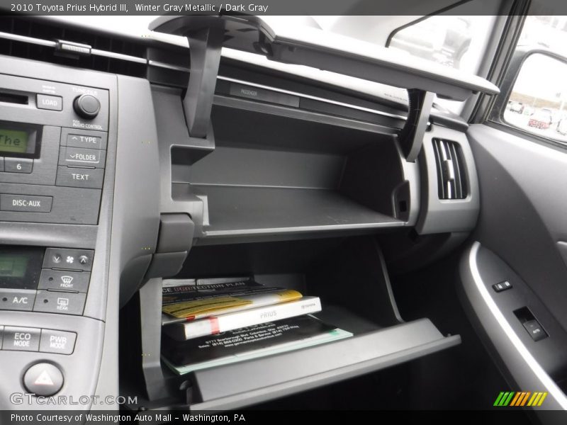 Winter Gray Metallic / Dark Gray 2010 Toyota Prius Hybrid III