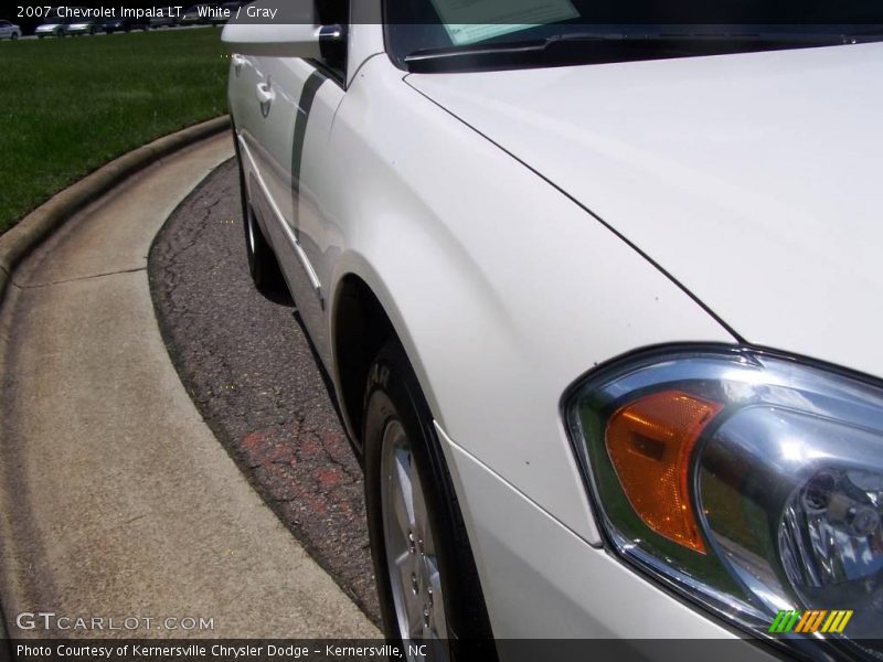 White / Gray 2007 Chevrolet Impala LT