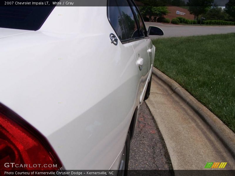 White / Gray 2007 Chevrolet Impala LT