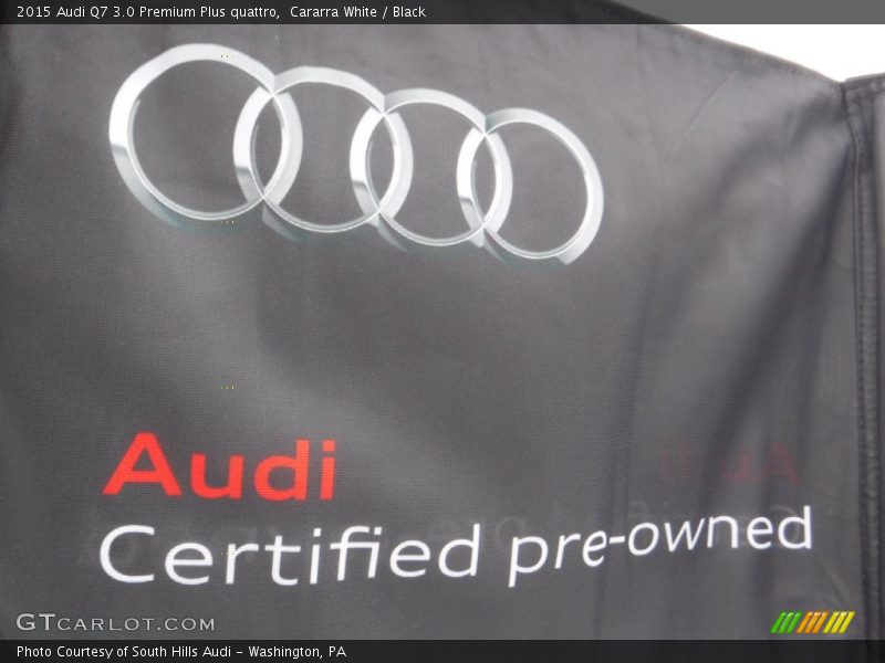 Cararra White / Black 2015 Audi Q7 3.0 Premium Plus quattro