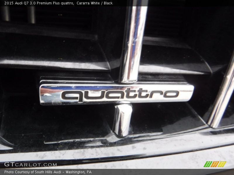 Cararra White / Black 2015 Audi Q7 3.0 Premium Plus quattro