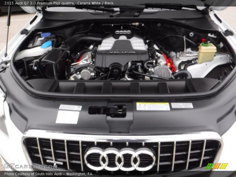 Cararra White / Black 2015 Audi Q7 3.0 Premium Plus quattro