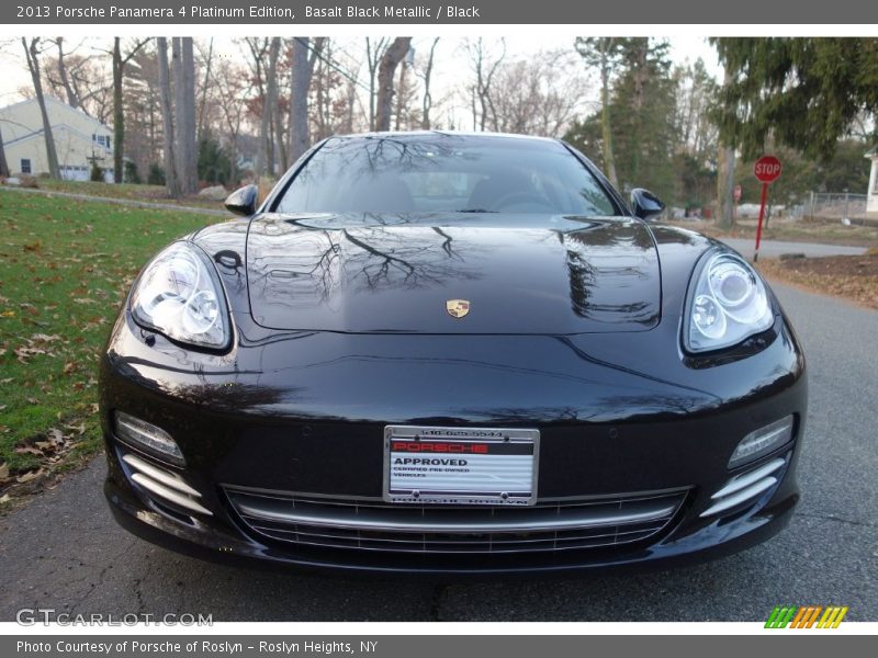 Basalt Black Metallic / Black 2013 Porsche Panamera 4 Platinum Edition