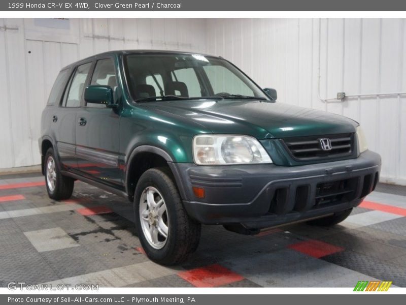 Clover Green Pearl / Charcoal 1999 Honda CR-V EX 4WD