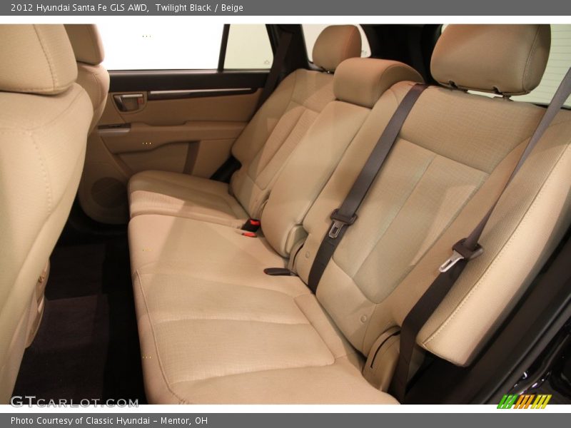 Twilight Black / Beige 2012 Hyundai Santa Fe GLS AWD