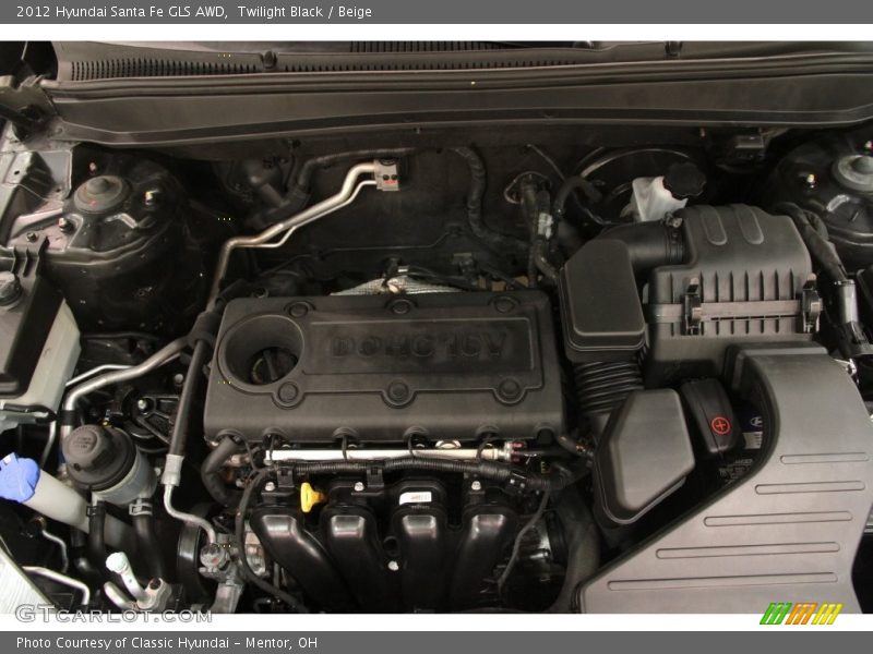Twilight Black / Beige 2012 Hyundai Santa Fe GLS AWD
