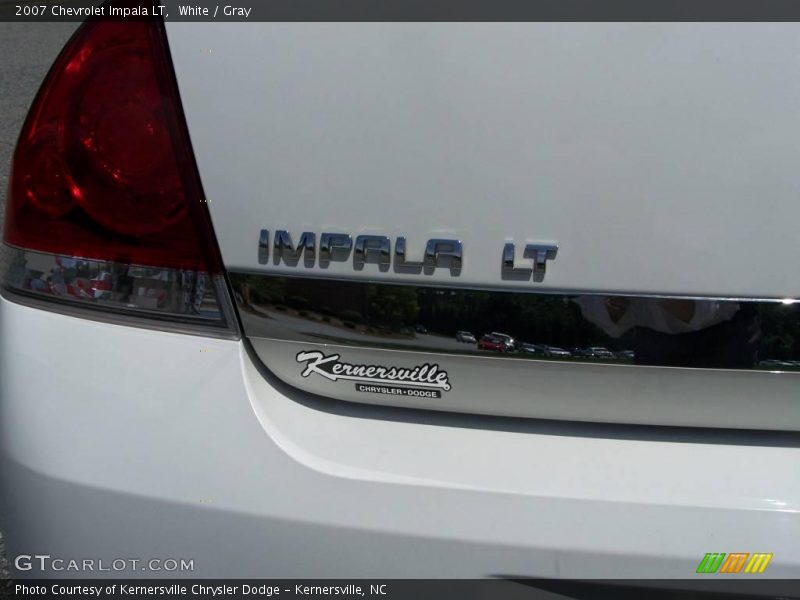 White / Gray 2007 Chevrolet Impala LT