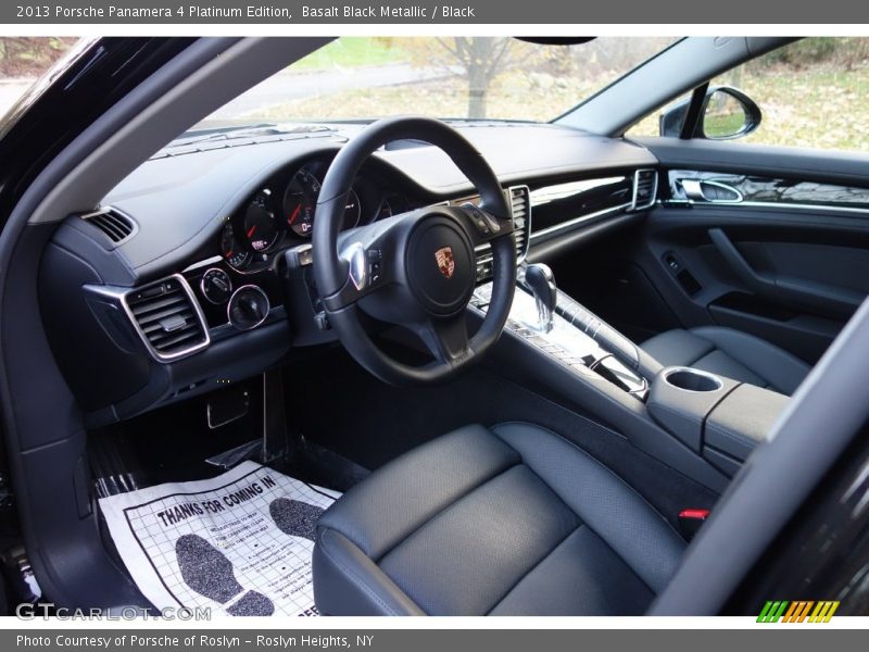 Basalt Black Metallic / Black 2013 Porsche Panamera 4 Platinum Edition