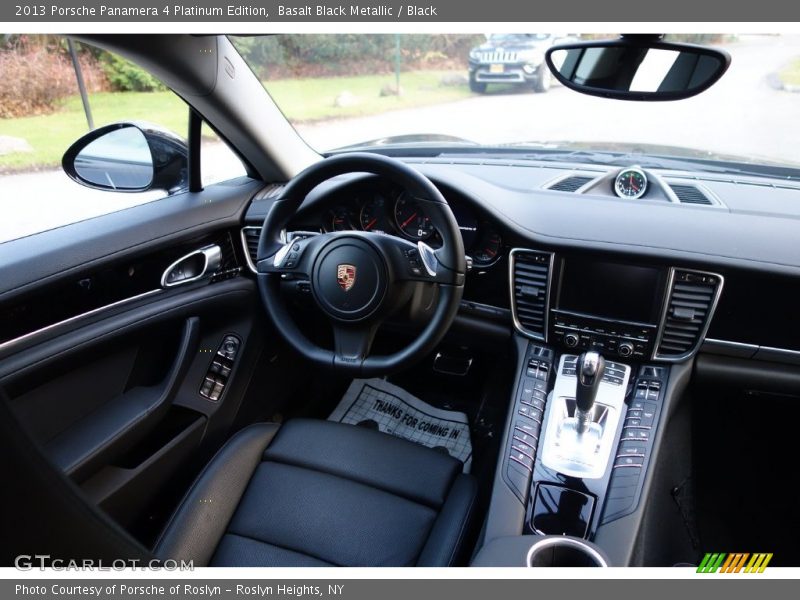 Basalt Black Metallic / Black 2013 Porsche Panamera 4 Platinum Edition
