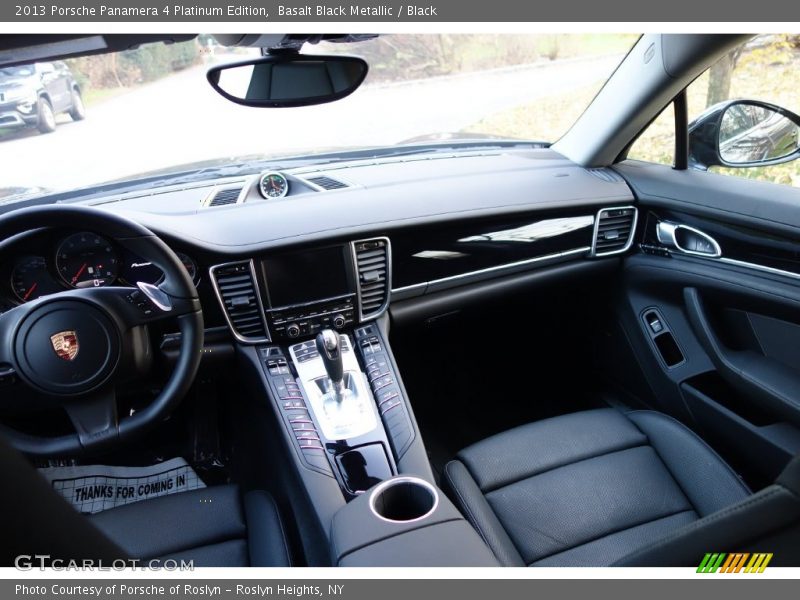Basalt Black Metallic / Black 2013 Porsche Panamera 4 Platinum Edition