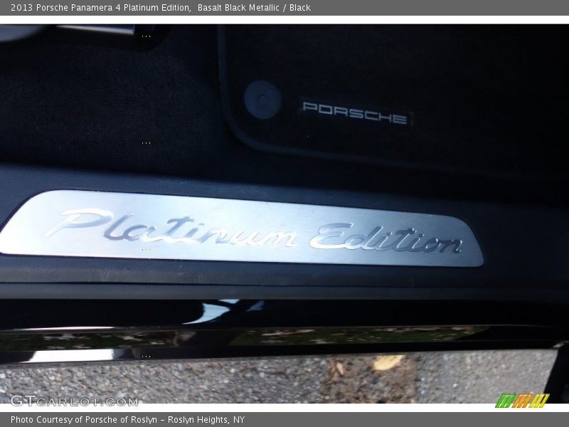 Basalt Black Metallic / Black 2013 Porsche Panamera 4 Platinum Edition