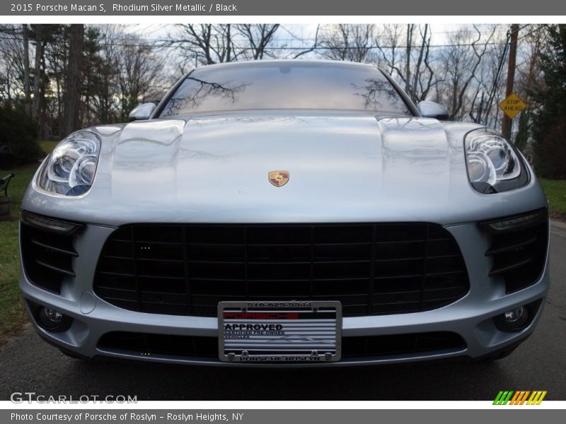 Rhodium Silver Metallic / Black 2015 Porsche Macan S