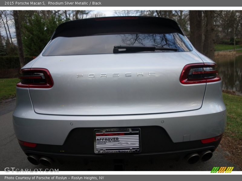Rhodium Silver Metallic / Black 2015 Porsche Macan S