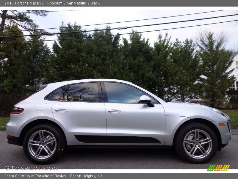 Rhodium Silver Metallic / Black 2015 Porsche Macan S
