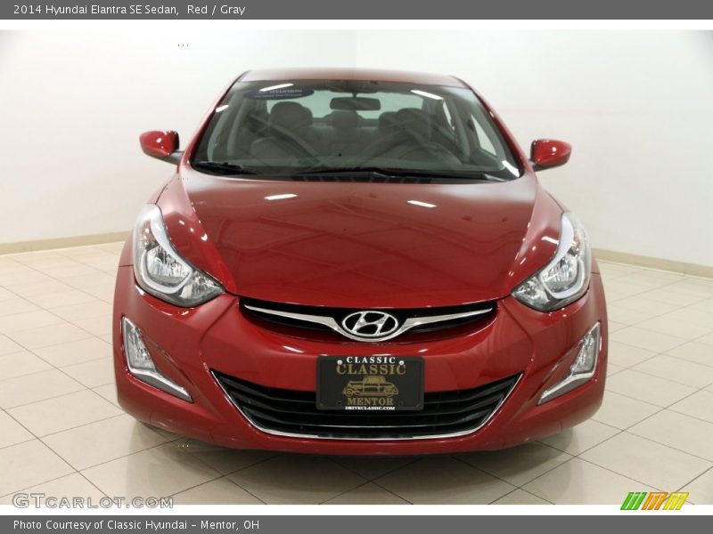 Red / Gray 2014 Hyundai Elantra SE Sedan