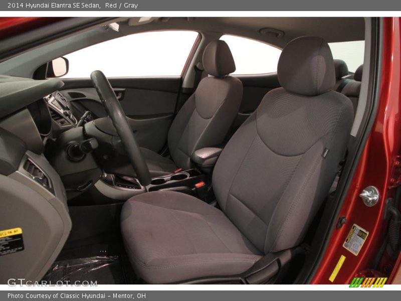 Red / Gray 2014 Hyundai Elantra SE Sedan